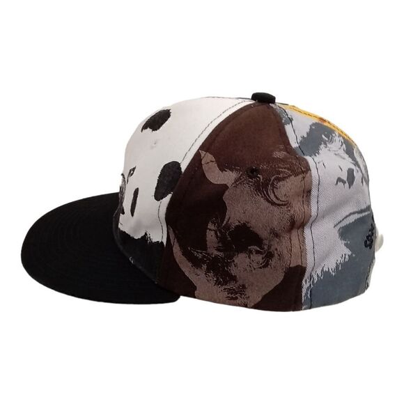 San Diego Zoo & Safari Park Snapback Hat Cap Black Brim Colorblock Crown Animals - Picture 3 of 10